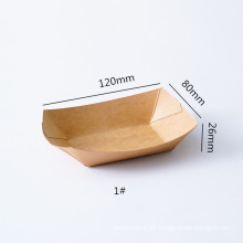 Custom Disposable Paper Boat Food Paper Paper Container